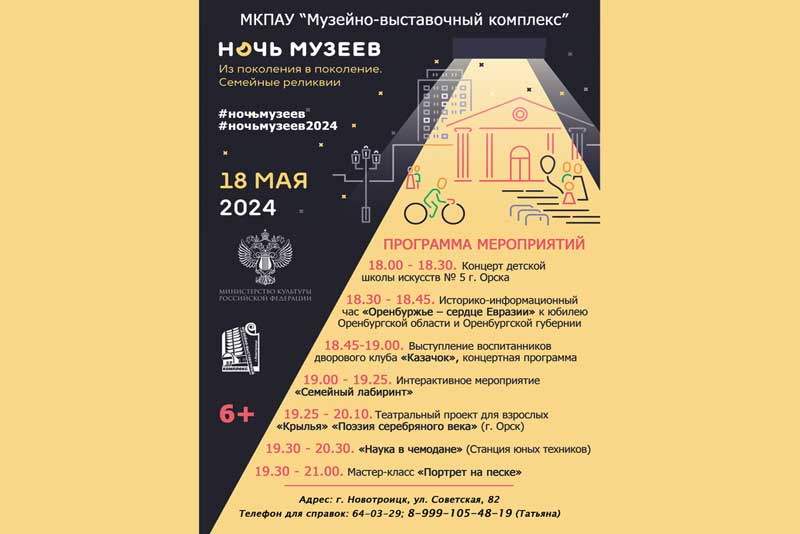 В Новотроицке пройдет «Ночь музеев»