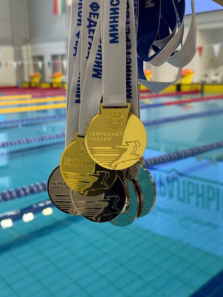 Новотройчанка Юлия Молчанова завоевала шесть медалей чемпионата России по плаванию