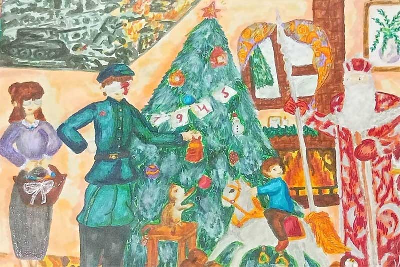 Жители Оренбуржья могут проголосовать за новогодние открытки своих земляков на сайте Музея Победы