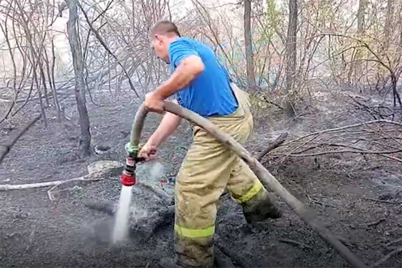 Ликвидирован один из крупных очагов природного пожара на востоке Оренбуржья 