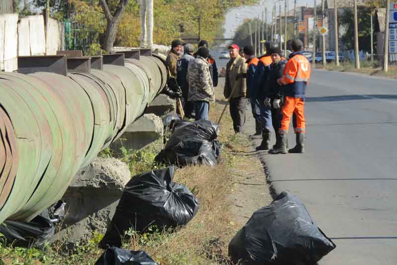 В Новотроицке с 6 по 20 октября проводятся осенние субботники