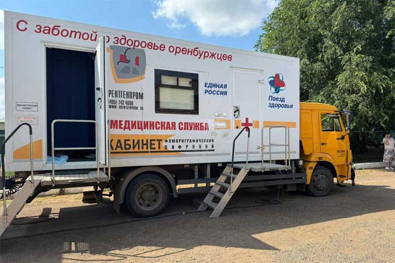 «Поезд здоровья» продолжает свой путь по Оренбуржью: с начала реализации проекта осмотрено 13 416 жителей области