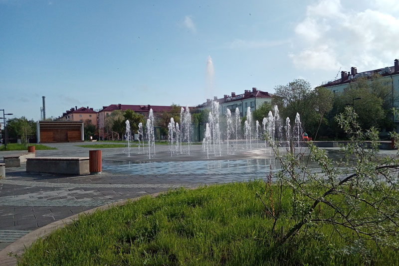 В Новотроицке запускают в работу городские фонтаны