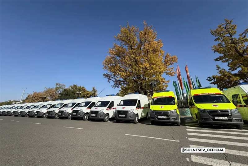 В Оренбуржье автопарк скорой помощи пополнили 32 новых автомобиля