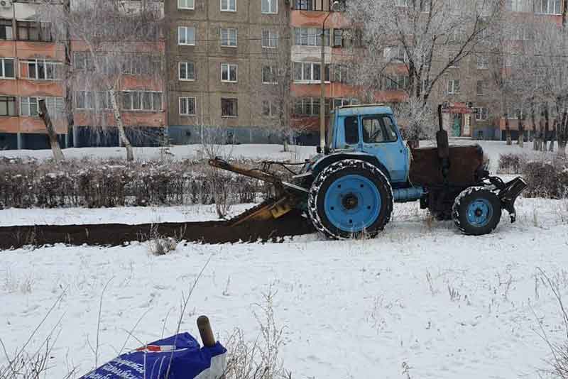 В Сквере воинов-интернационалистов началась реконструкция