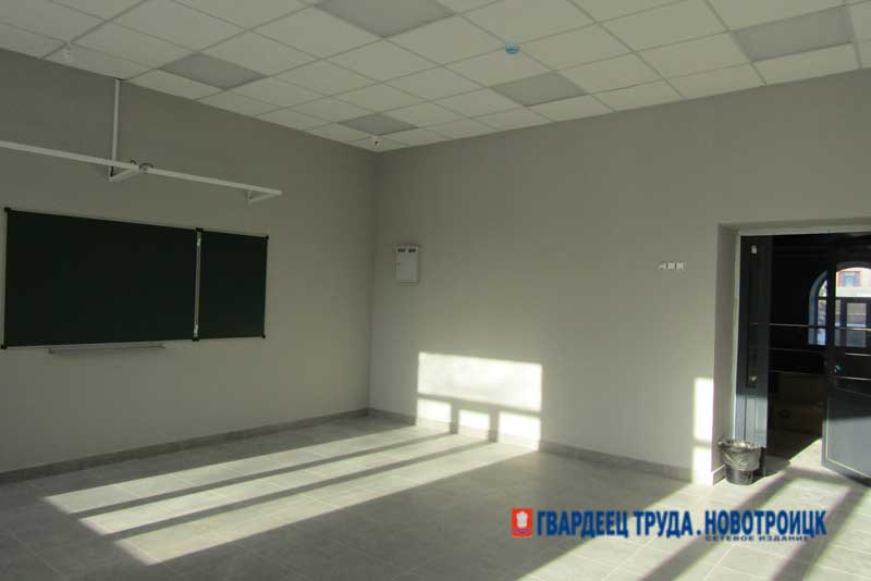 В главном корпусе Новотроицкого строительного техникума завершается капитальный ремонт