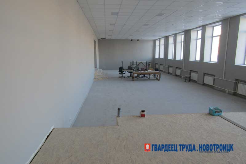 В главном корпусе Новотроицкого строительного техникума завершается капитальный ремонт