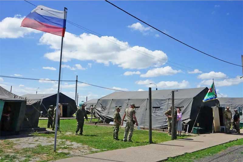 На полигоне под Оренбургом проходят военно-полевые сборы и слёт казачьей молодёжи