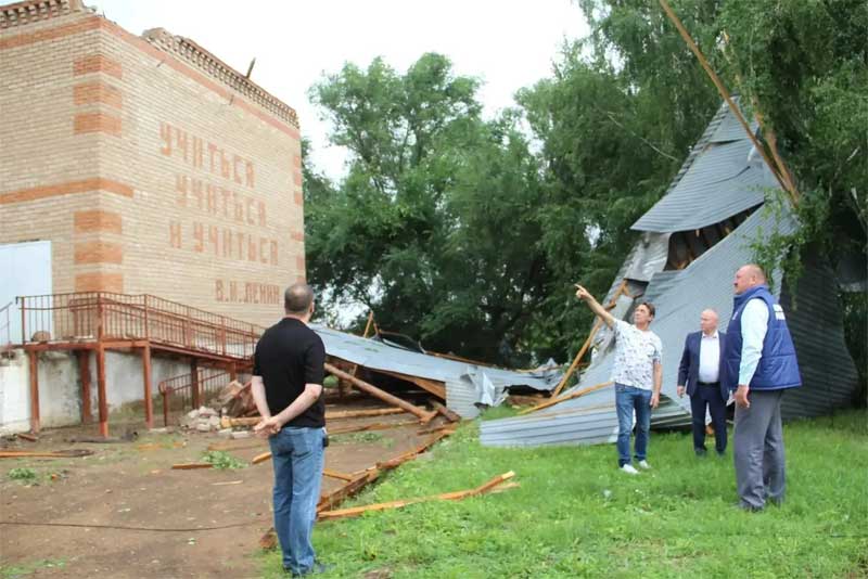 В Бузулукском районе из-за последствий урагана ввели режим повышенной готовности