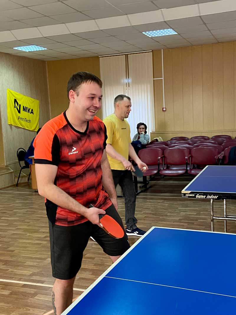 На Новотроицком заводе «Оренбургский пропант» прошел турнир по настольному теннису