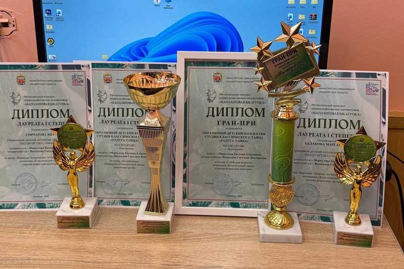 С хореографического конкурса «Малахитовая шкатулка» новотройчане вернулись с наградами