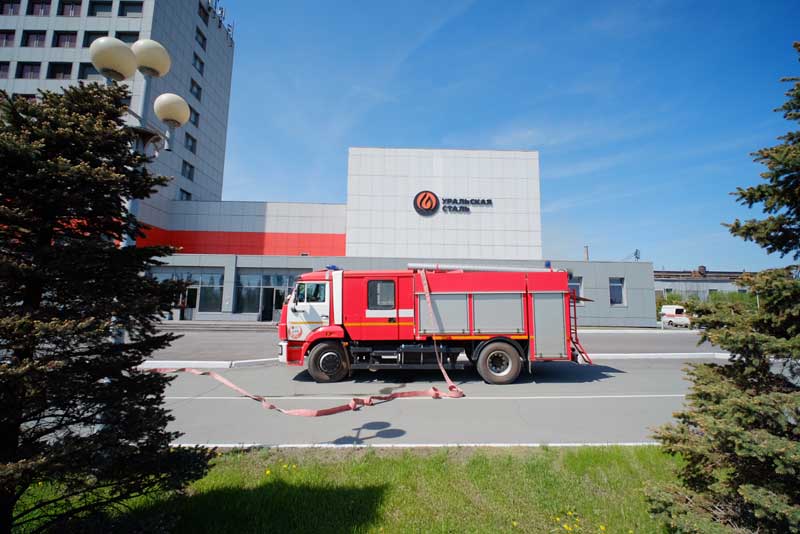 На Уральской Стали отработали эвакуацию персонала из многоэтажного здания