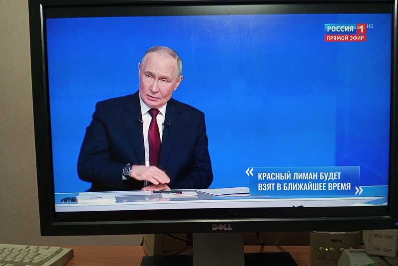 Владимир Путин в ходе прямой линии рассказал о ситуации в зоне проведения СВО