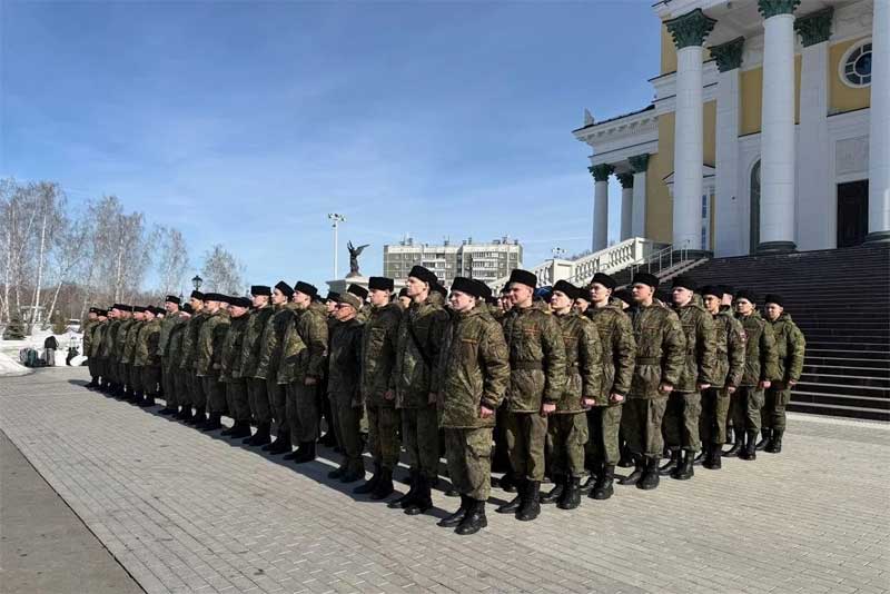 Оренбургские казаки готовятся к Параду Победы на Красной площади в Москве