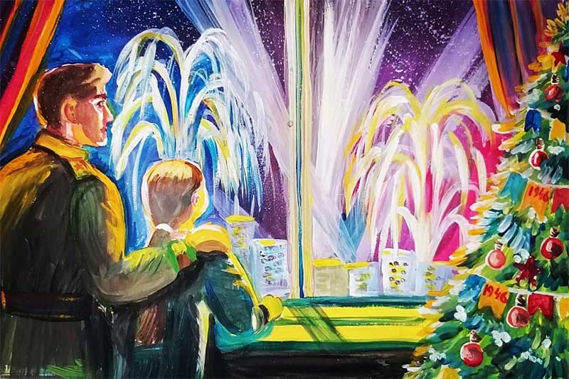 Музей Победы предложил жителям Оренбуржья поздравить друг друга с Новым годом авторскими онлайн-открытками