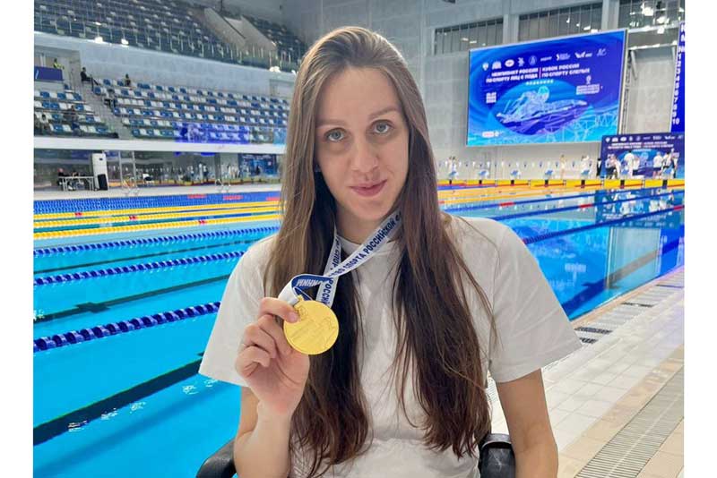 У Юлии Молчановой – первая золотая медаль  на чемпионате России по плаванию