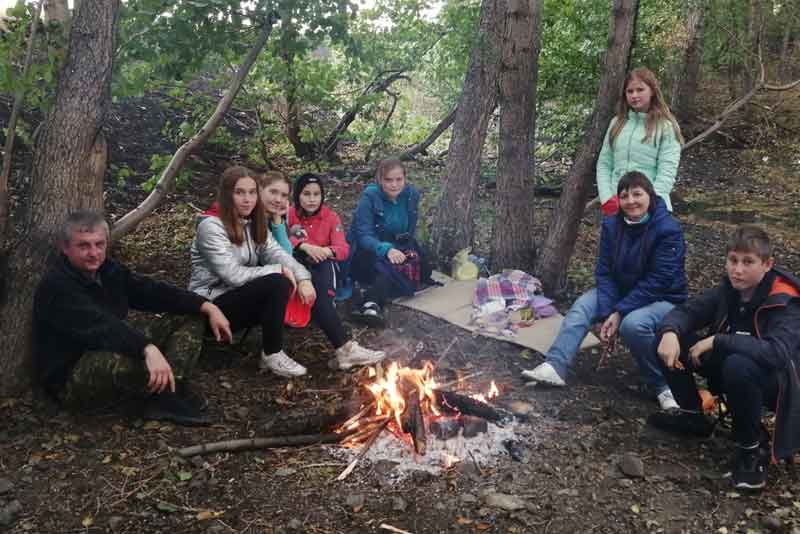 В полевых условиях