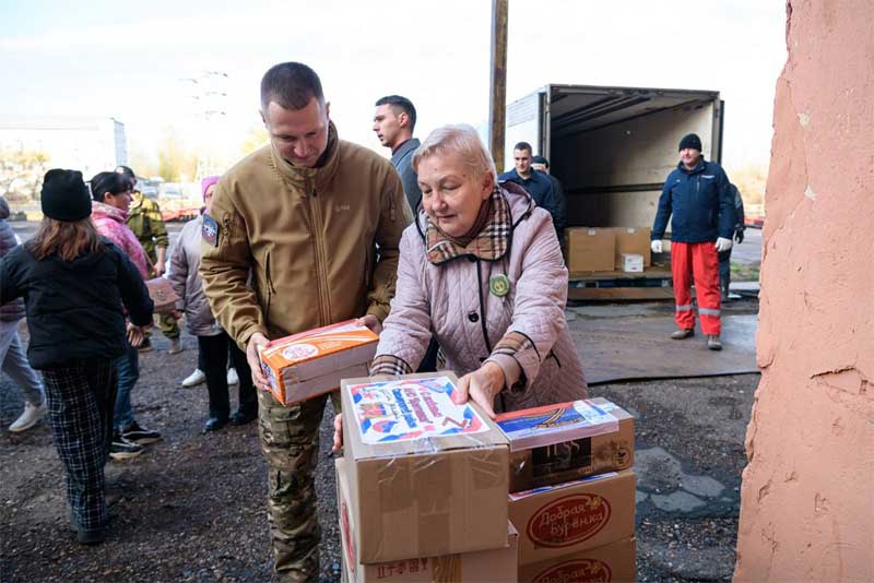 Сегодня порядка 30 тонн гуманитарного груза отправлено из  Оренбуржья на Донбасс