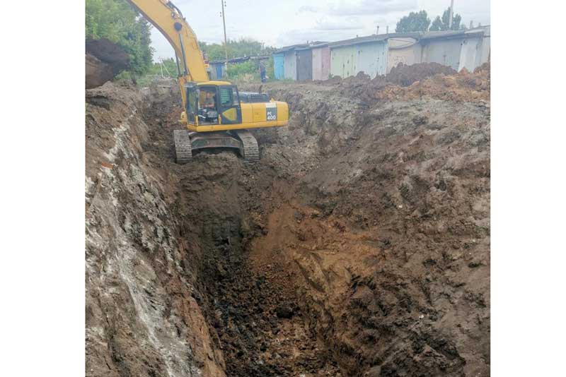 В Новотроицке возникла коммунальная проблема на одном из участков Восточного коллектора