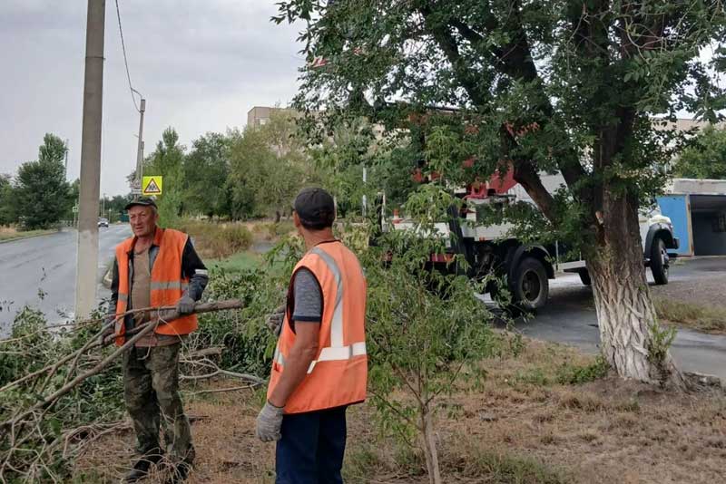 В Новотроицке территории, прилегающие к образовательным учреждениям, приводят в порядок
