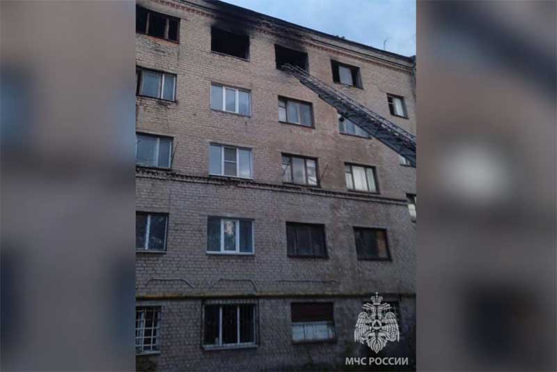 В общежитии Новотроицка произошел пожар 